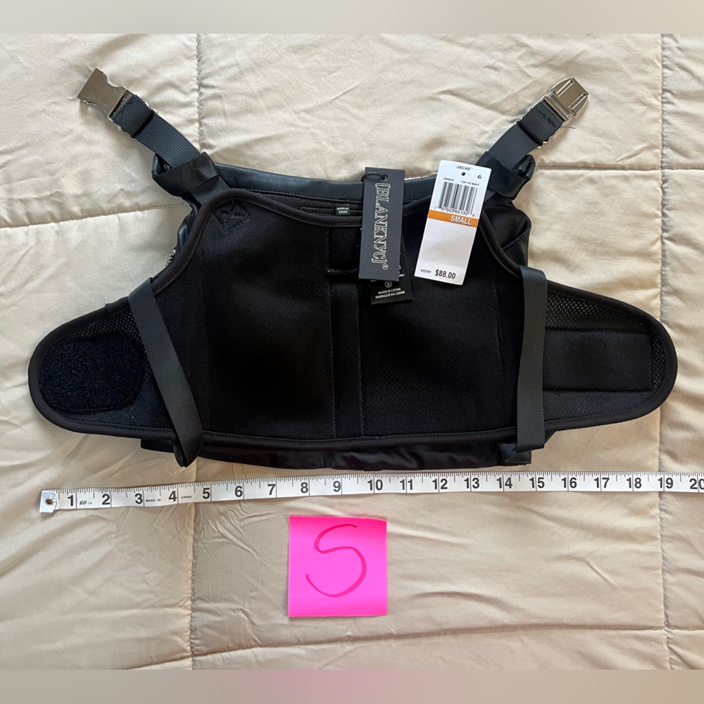 🖤 Blank NYC Vegan Leather Dog Vest | Edgy Pet Fashion - Picture 10 of 14